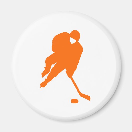 Hockeyspieler Orange Magnet (Vorne)