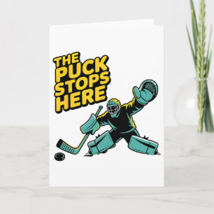 Hockeyspieler Puck Strafbank Hockey Torwart Karte