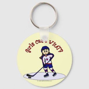 Hockeyspieler Schlüsselanhänger