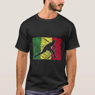 Hockeyspieler senegalesische Flagge Senegal T-Shirt
