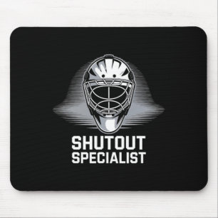 Hockeyspieler Shutout Strafbank Hockey Torwart Mousepad