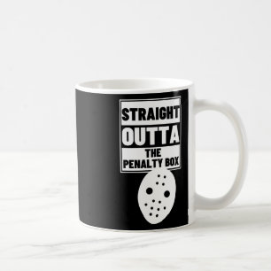 Hockeyspieler Straight Outta Penalty Box Lustiges Kaffeetasse