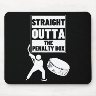 Hockeyspieler Straight Outta Strafbank Lustiges Ei Mousepad