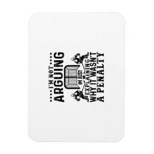 Hockeyspieler streitet Geschenk Lustiger Hockey Magnet