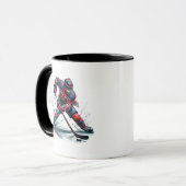 Hockeyspieler tasse (Vorderseite Links)