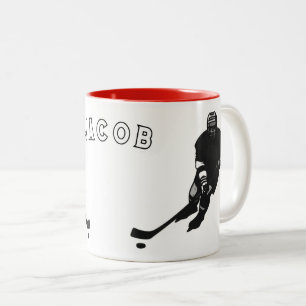 Hockeyspieler Zweifarbige Tasse