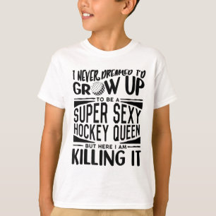 Hockeyspielerhemd Frauen Mädchen Feldhockey T-Shirt