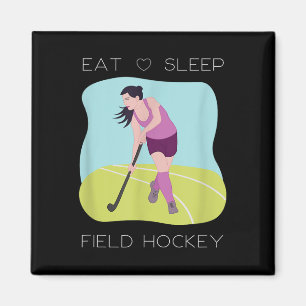 Hockeyspielerinnen Hallentrainer Mädchen Trainer T Magnet