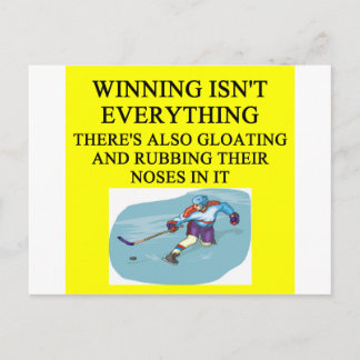 Hockeyspielerwitz Postkarte