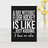 Hockeysportgeschenk Karte (Gelbe Blume)