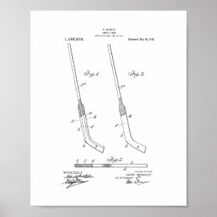 Hockeystick-Patent Poster