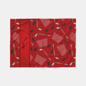 Hockeystock-Koboldnetze des individuellen Namens Fleecedecke (Vorderseite (Horizontal))