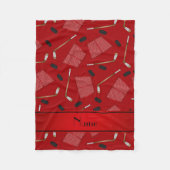 Hockeystock-Koboldnetze des individuellen Namens Fleecedecke (Vorderseite)