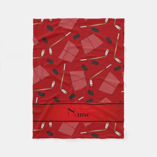 Hockeystock-Koboldnetze des individuellen Namens Fleecedecke (Vorderseite)