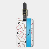 Hockeystock-Koboldnetze des individuellen Namens Gepäckanhänger (Vorderseite vertikal)