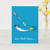 Hockeyteam geht es gut karte (Gelbe Blume)