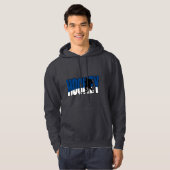 Hockeytext blau hoodie (Vorne ganz)