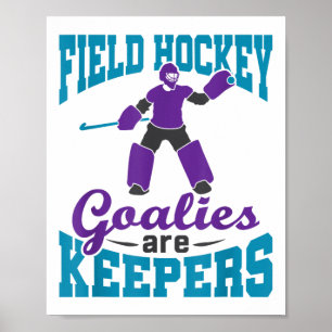 Hockeytorwart Torhüter Torleute Sind Halten Poster