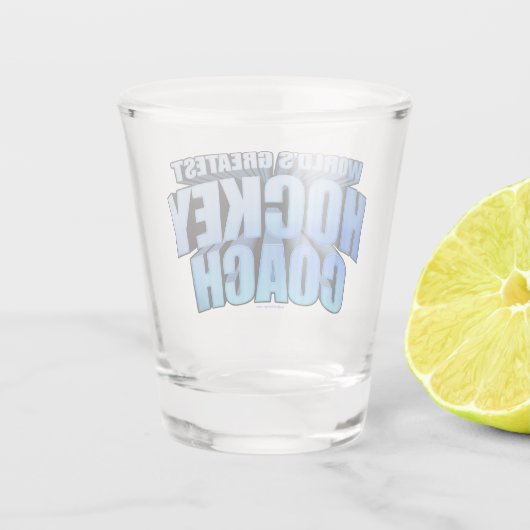Hockeytrainer der Welt Schnapsglas (Rückseite)