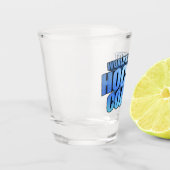 Hockeytrainer der Welt Schnapsglas (Links)