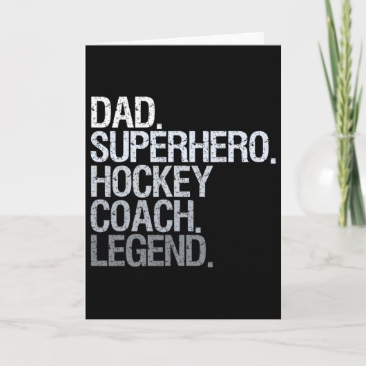 Hockeytrainer karte (Vorderseite)