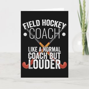 Hockeytrainer Lustiges Slogan Pun Geschenk Karte