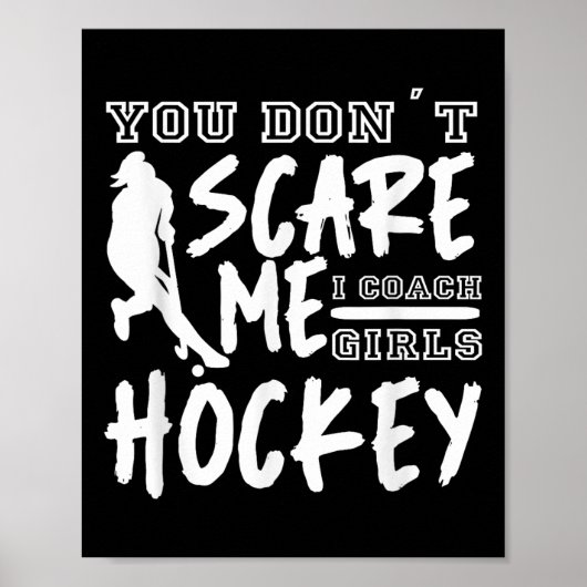 Hockeytrainer Mädchen Poster (Vorne)
