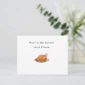 Hockigste Küken, die ich kenne, lustiges, humorvol Postkarte (Stehend Vorderseite)