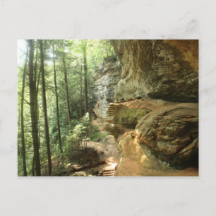 Hocking Hill's Cliff Postkarte