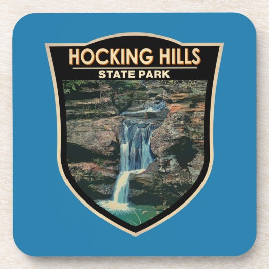 Hocking Hills Staat Park/Garten: Getränkeuntersetzer (Vorderseite)