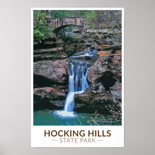 Hocking Hills Staat Park/Garten: Poster (Vorne)