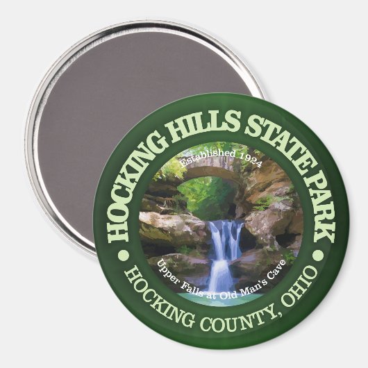 Hocking Hills Staat Park Magnet (Vorderseite/Rückseite)