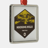 Hocking Hills Staat Park, Ohio Ornament Aus Metall (Rechts)