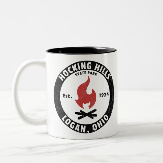 Hocking Hills Staat Park Zweifarbige Tasse (Links)