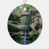 Hocking Hills Upper Falls Keramik Ornament (Links)