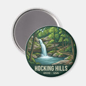 Hocking Hills USA Magnet (Vorderseite/Rückseite)