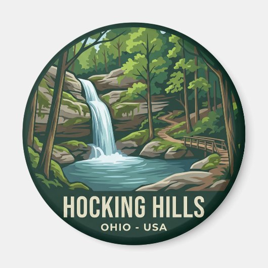 Hocking Hills USA Magnet (Vorne)