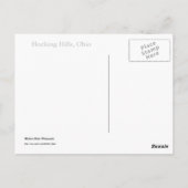 Hocking Hills Wasserfall Postkarte (Rückseite)