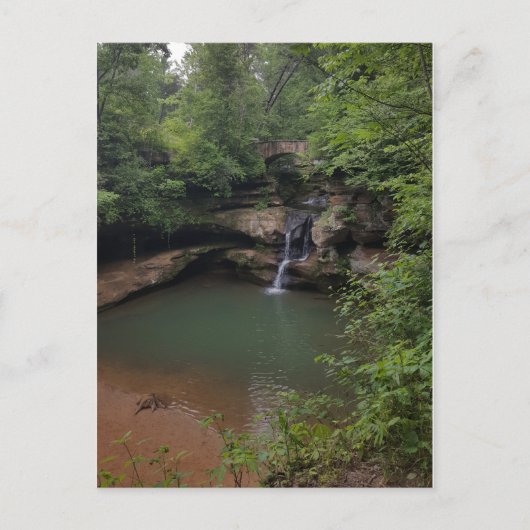 Hocking Hills Wasserfall Postkarte (Vorderseite)