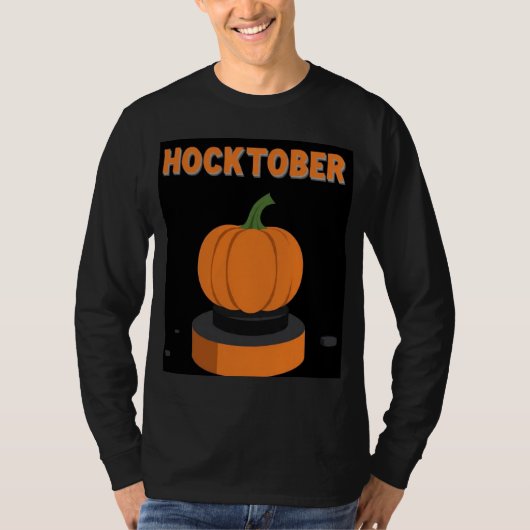 Hocktober Kürbis Puck T-Shirt (Vorderseite)