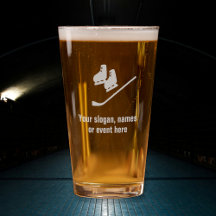 Hocky Theme Eis Skate und Stick - Eigener Text hin