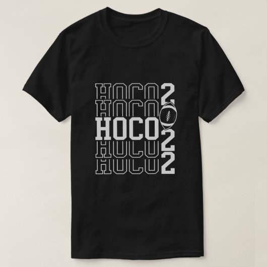 Hoco 2022 American Football Homecoming Game T Shir T-Shirt (Design vorne)