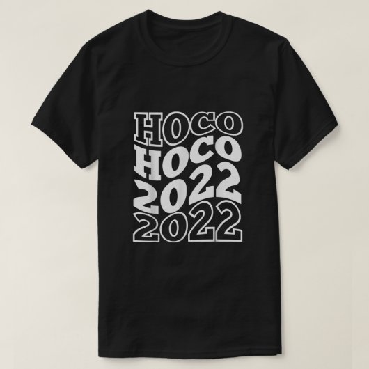 Hoco 2022 Homoming Funny Football Game Day Schoo T-Shirt (Design vorne)
