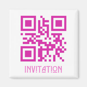 HOCO-Einladung, QR-kodierte Nachricht.b Magnet