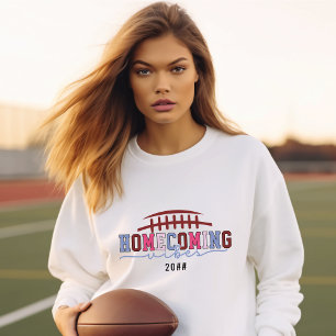 HOCO Homecomoming Vibes Wiedersehen Football Game  Sweatshirt