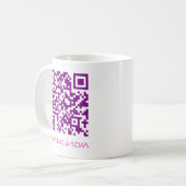 Hoco Invite QR Code Message.w Kaffeetasse (Vorderseite Links)