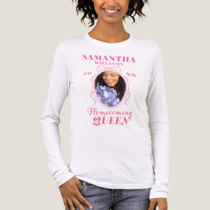 HOCO VOTE Homecomoming Queen Pink Coquette Bow Fot Tri-Blend Shirt