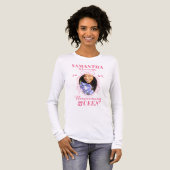 HOCO VOTE Homecomoming Queen Pink Coquette Bow Fot Tri-Blend Shirt (Vorderseite voll)