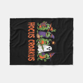 Hocus Croakus Frog Halloween Magic Spell Funny Wit Fleecedecke (Vorderseite (Horizontal))