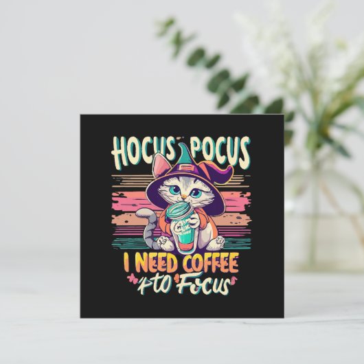 Hocus Focus - Ich brauche Kaffee, um mich zu konze (Stehend Vorderseite)